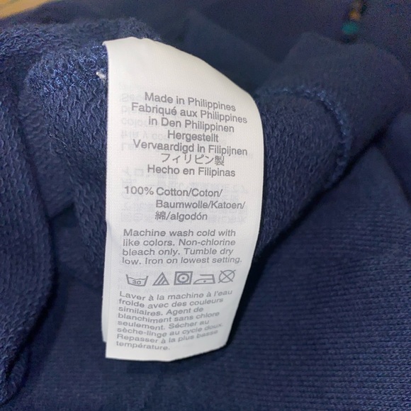 Crewcuts Navy Sweater Dress with Navy and Green Plaid Collar Size 3 - Picture 4 of 4